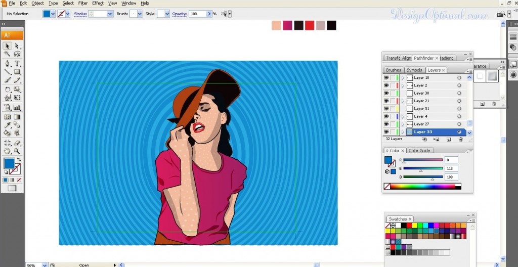 Create a Cool Pop Art poster using Adobe Illustrator steps - 9.1 ...
