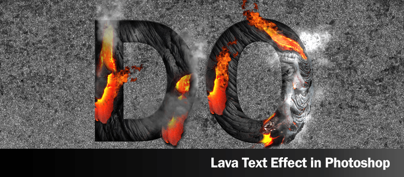 How to Design Lava Text Effect in Photoshop