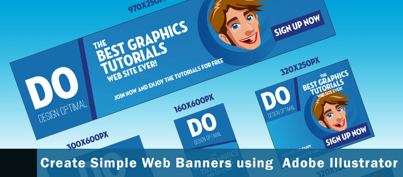 How to Create Simple Web Banners using Adobe Illustrator